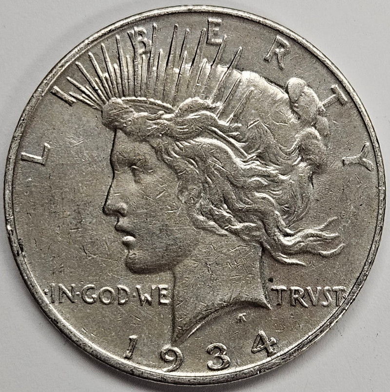 1934-D Peace Dollar . . . . XF/AU