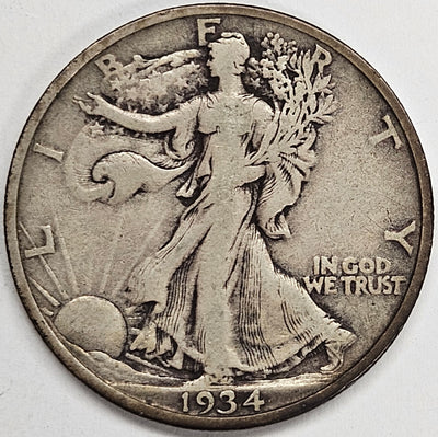 1934-S Walking Liberty Half Fine