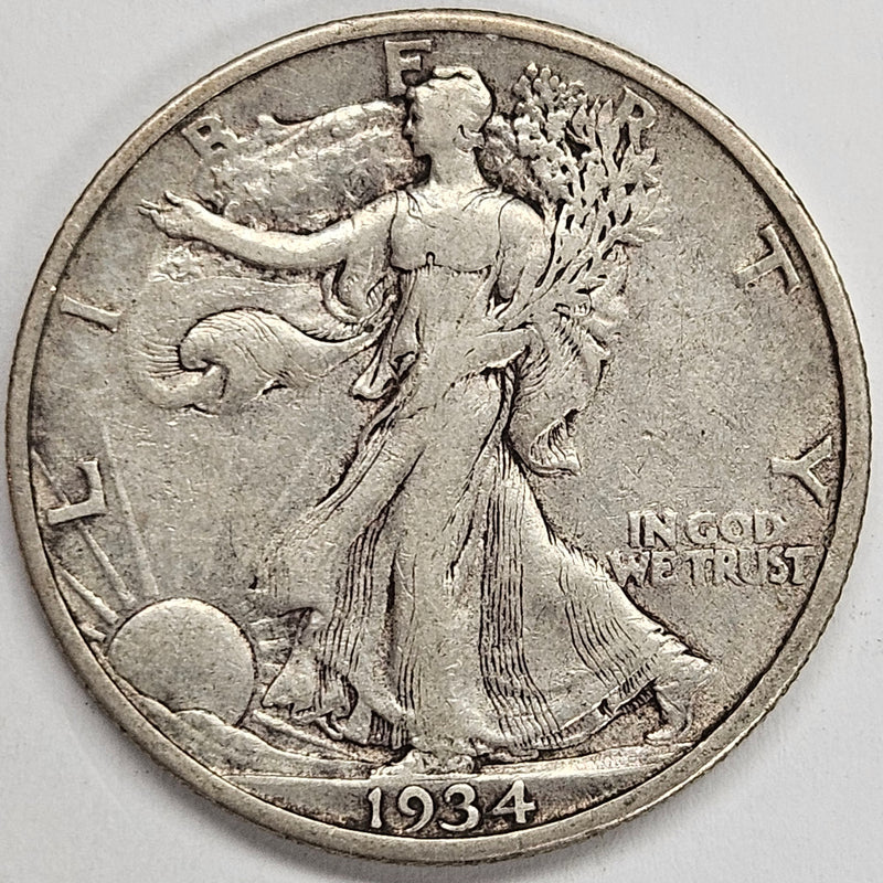 1934-S Walking Liberty Half . . . . VF/XF