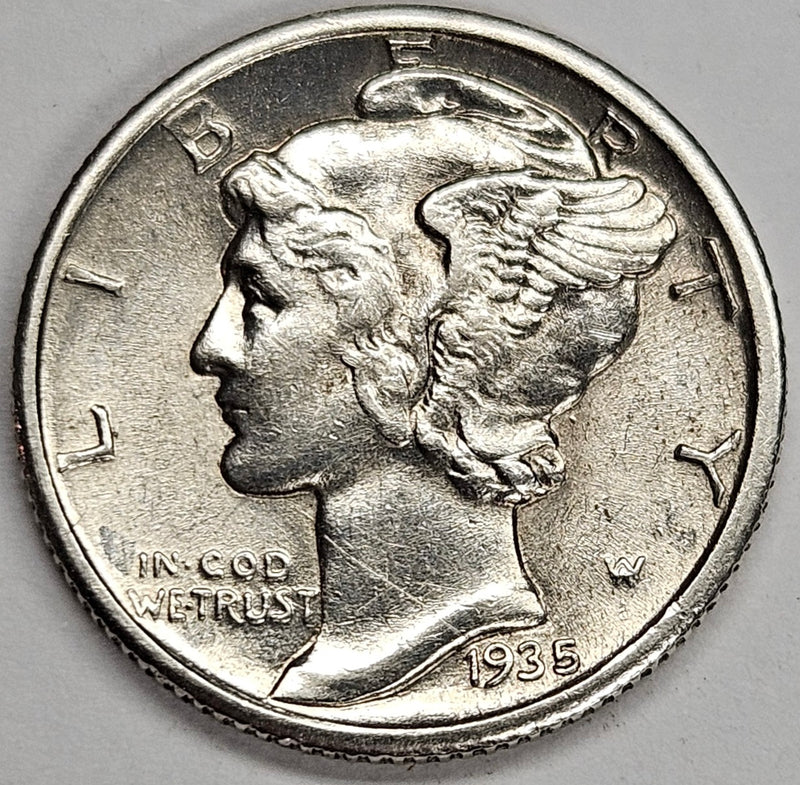 1935 Mercury Dime . . . . Select Brilliant Uncirculated