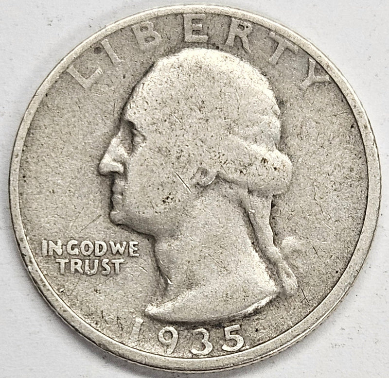 1935-D Washington Quarter . . . . Very Good