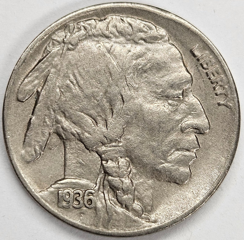 1936-D Buffalo Nickel . . . . Choice About Uncirculated