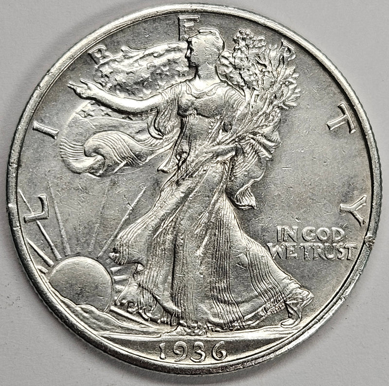 1936-S Walking Liberty Half Choice About Uncirculated