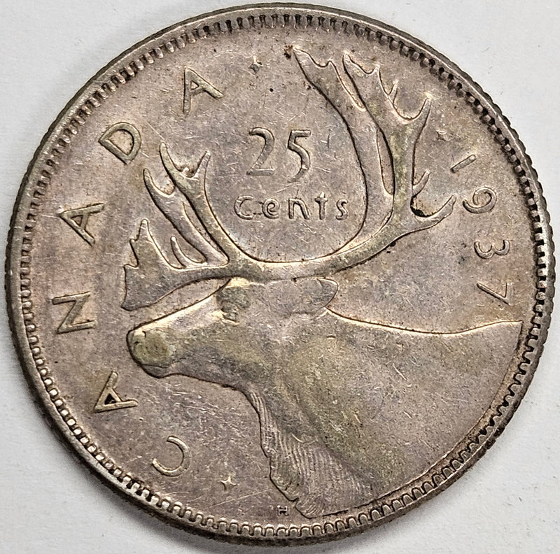 1937 Canadian Quarter . . . . VF/XF