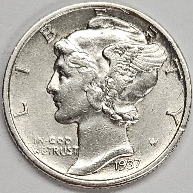 1937 Mercury Dime . . . . Extremely Fine