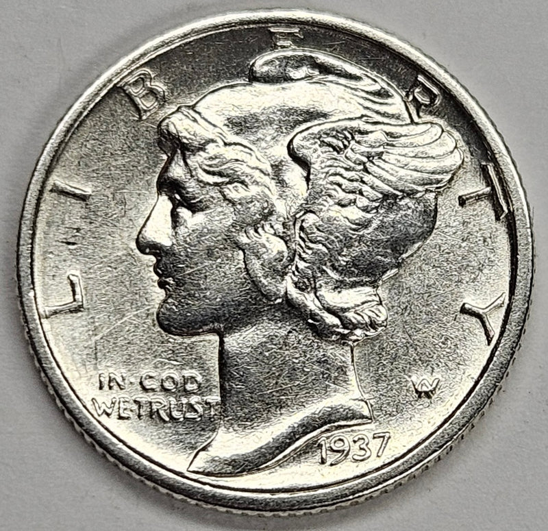 1937-D Mercury Dime . . . . Select Brilliant Uncirculated