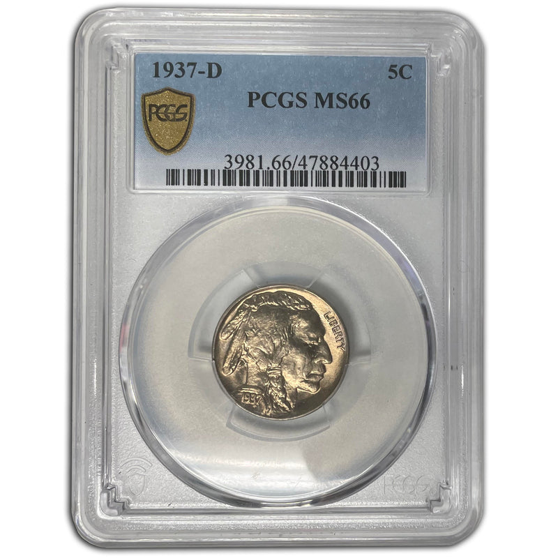 1937-D Buffalo Nickel PCGS MS-66