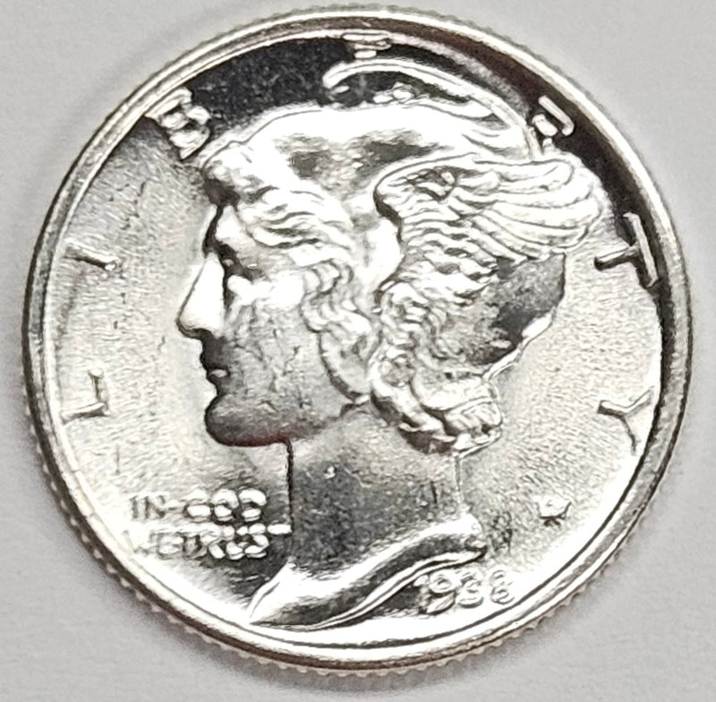 1938 Mercury Dime . . . . Choice BU Full Bands