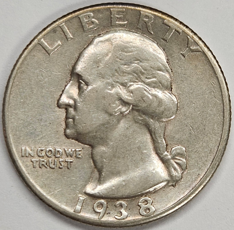 1938 Washington Quarter . . . . Choice About Uncirculated