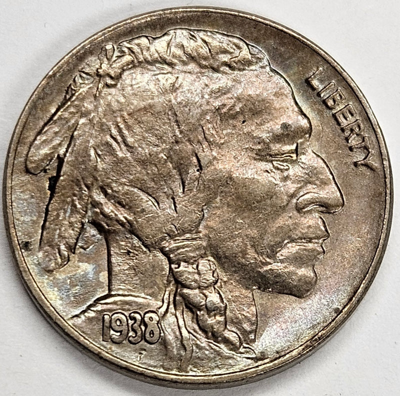 1938-D Buffalo Nickel . . . . Choice BU Toned