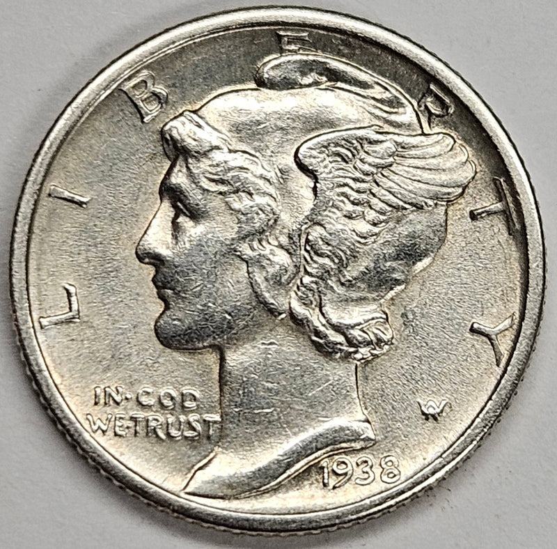 1938-D Mercury Dime . . . . Select Brilliant Uncirculated