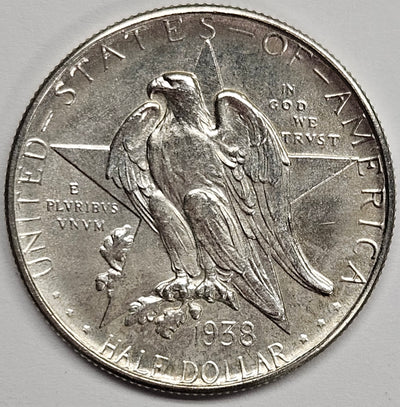 Texas Half 1938-D . . . . Superb Brilliant Uncirculated