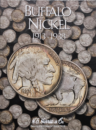 1938 or earlier Buffalo Nickel Starter Sets Receive 10 different VG/better coins in a Harris Folder