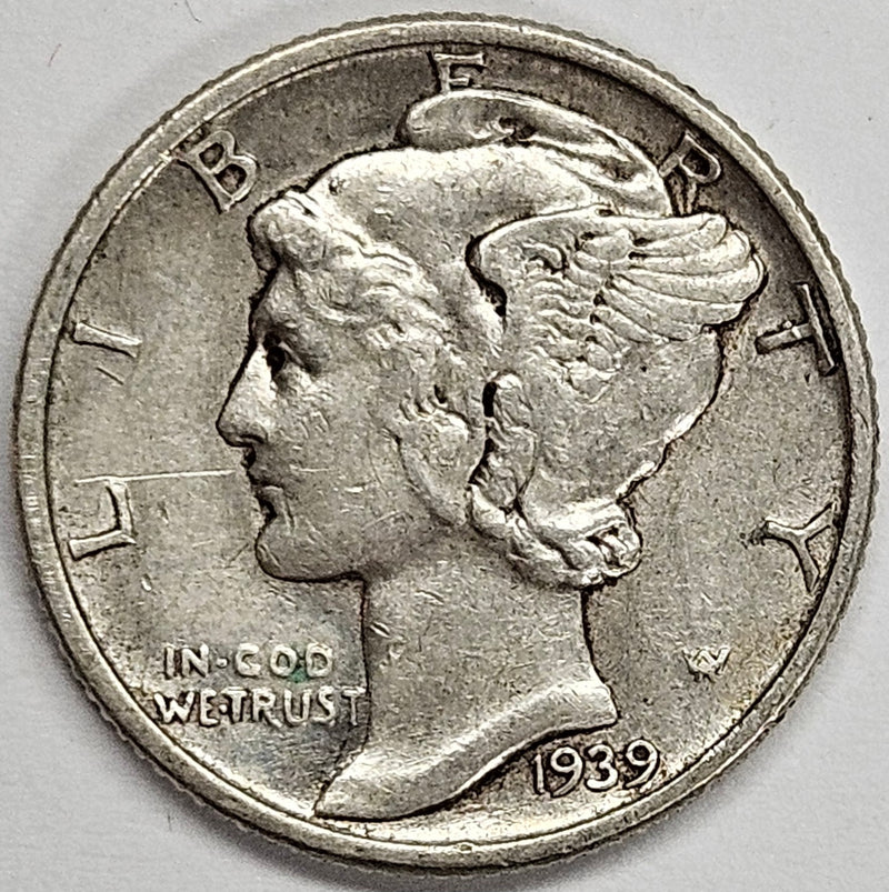 1939 Mercury Dime . . . . Extremely Fine