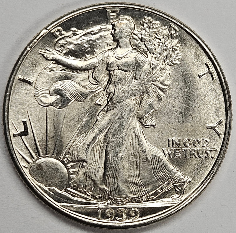 1939-D Walking Liberty Half Choice Brilliant Uncirculated