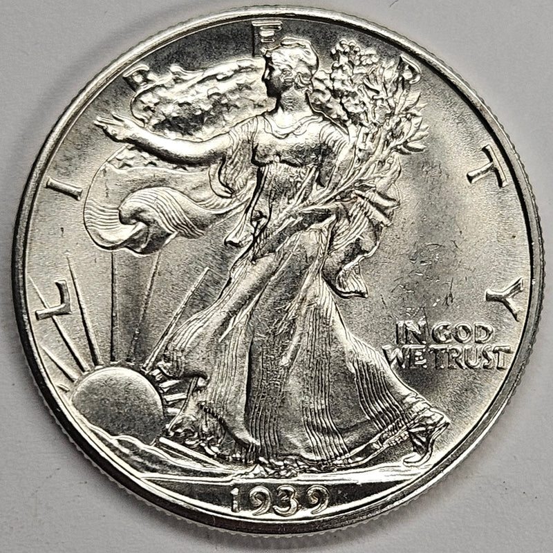 1939-D Walking Liberty Half Gem Brilliant Uncirculated