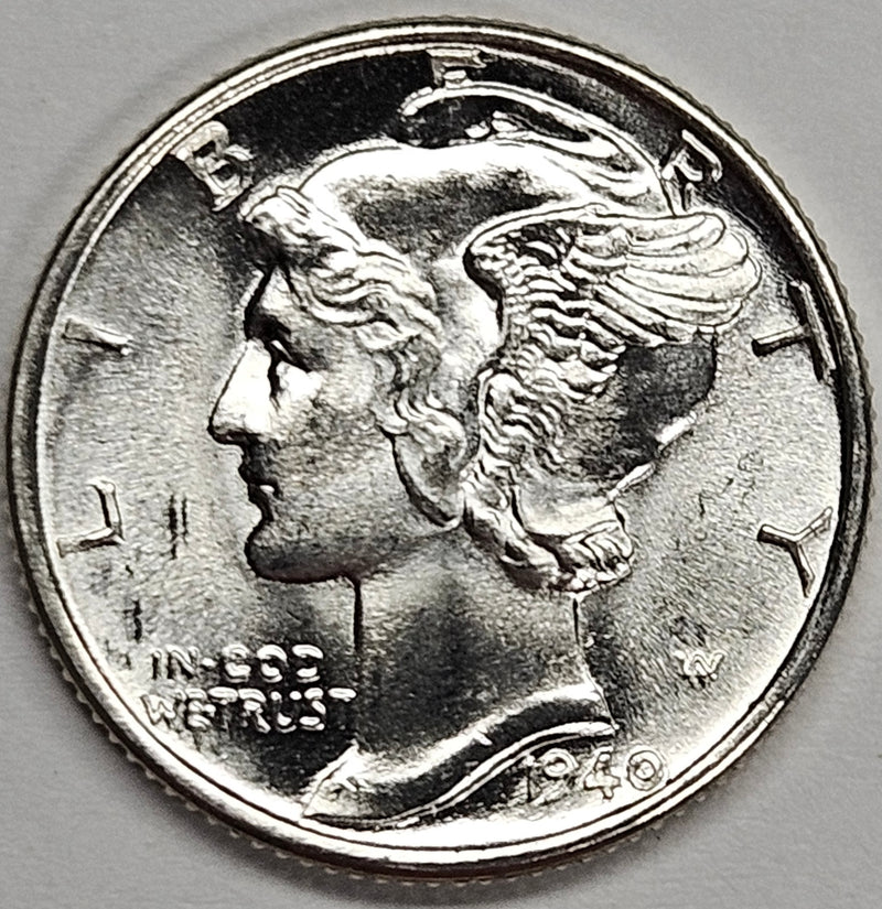 1940 Mercury Dime . . . . Gem BU Full Bands