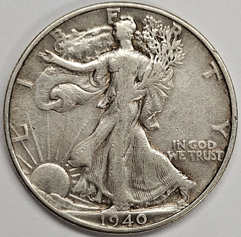 1940 Walking Liberty Half . . . . Very Good