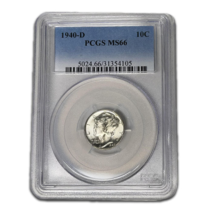 1940-D Mercury Dime . . . . PCGS MS-66