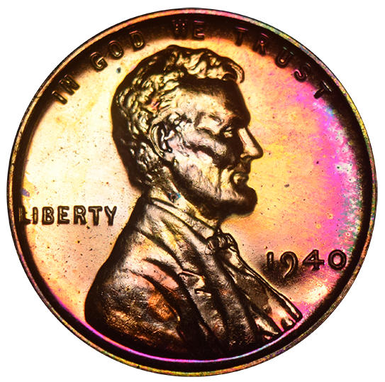 1940 Lincoln Cent Superb Brilliant Proof Red/Brown