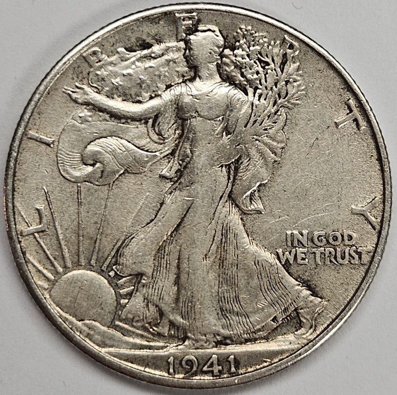 1941-S Walking Liberty Half . . . . XF/AU