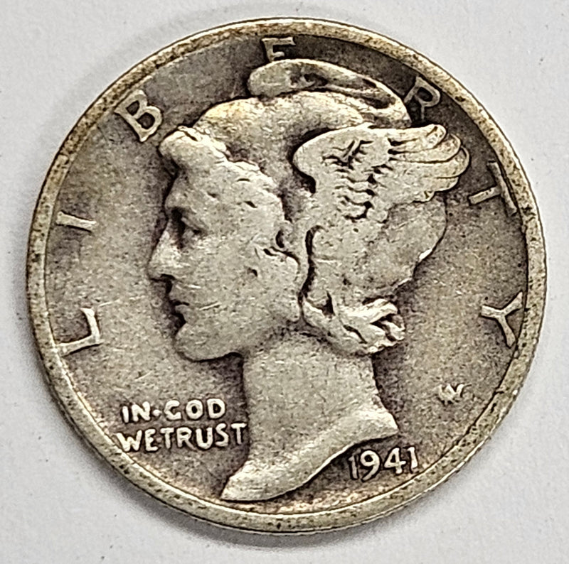 1941-S Mercury Dime Very Good