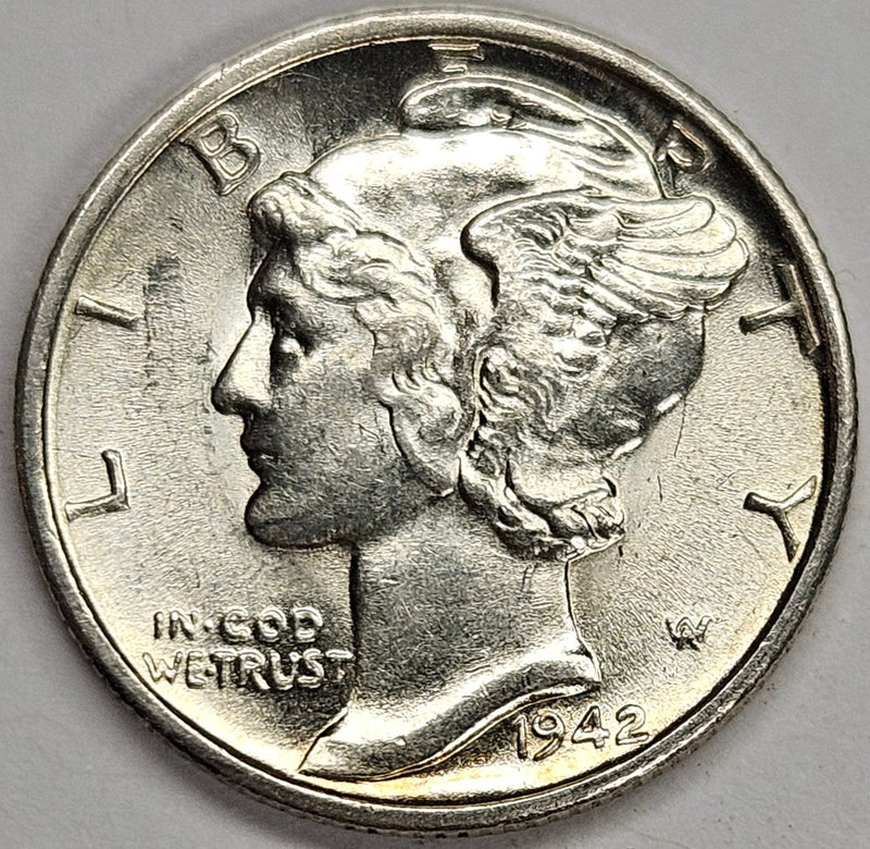 1942-S Mercury Dime . . . . Choice Brilliant Uncirculated