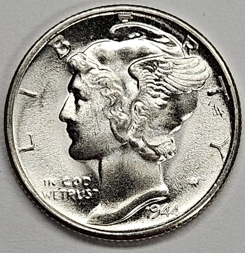 1944-S Mercury Dime . . . . Gem BU Full Bands