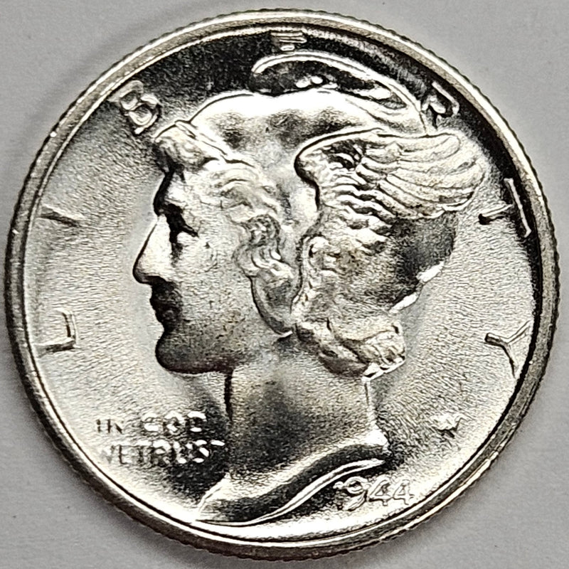 1944-S Mercury Dime . . . . Superb BU Full Bands