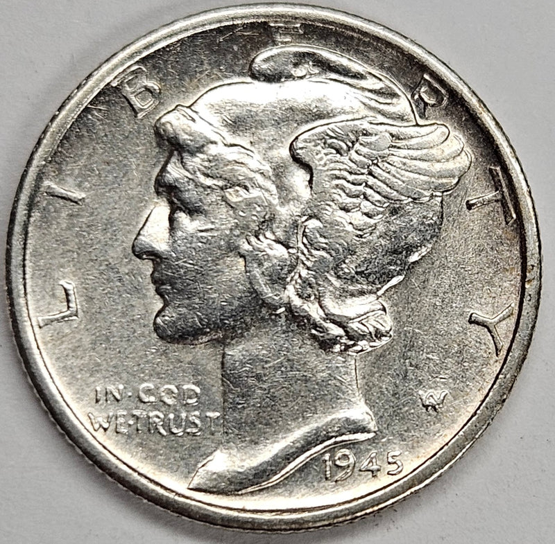 1945-S Micro s Mercury Dime . . . . Select Brilliant Uncirculated