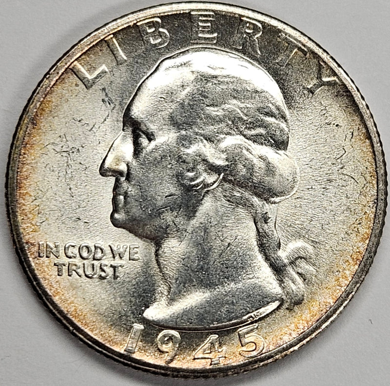 1945-S Washington Quarter . . . . Choice Brilliant Uncirculated