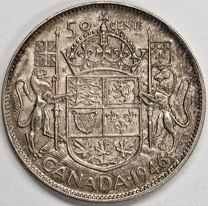 1946 Canadian Half . . . . Choice About Uncirculated