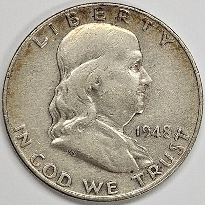 1948-D Franklin Half Very Good