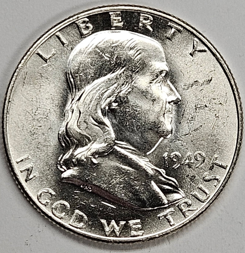 1949 Franklin Half . . . . Choice BU Full Bell Lines