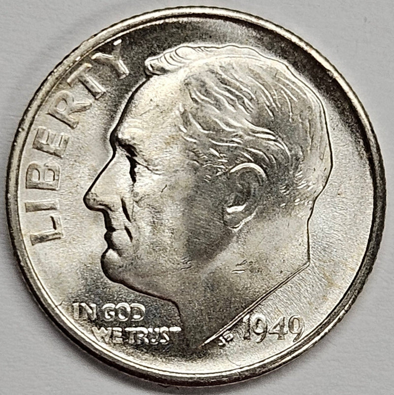 1949-S Roosevelt Dime . . . . Gem Brilliant Uncirculated