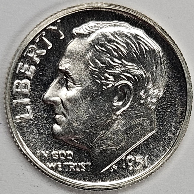 1951 Roosevelt Dime . . . . Gem Brilliant Proof