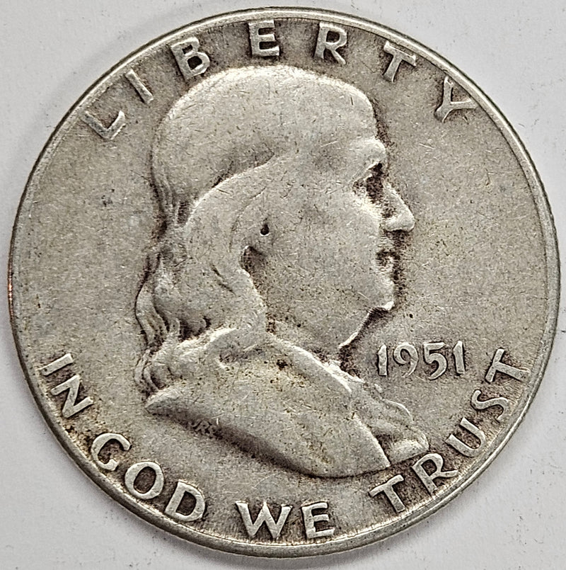 1951-S Franklin Half Very Good