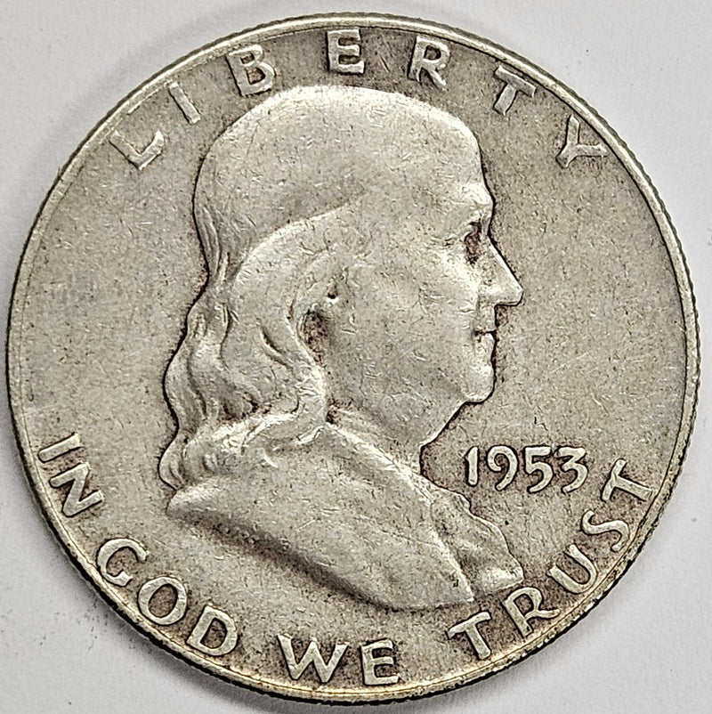 1953-D Franklin Half Very Good