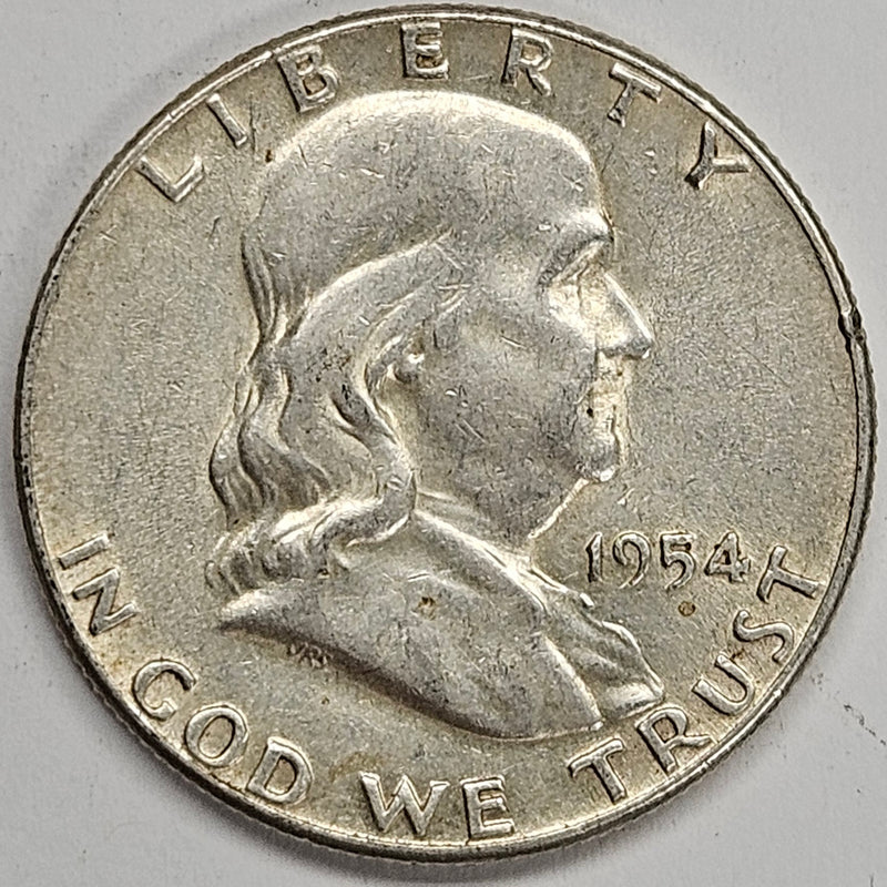 1954 Franklin Half Very Good