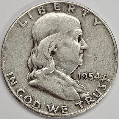 1954-D Franklin Half Very Good