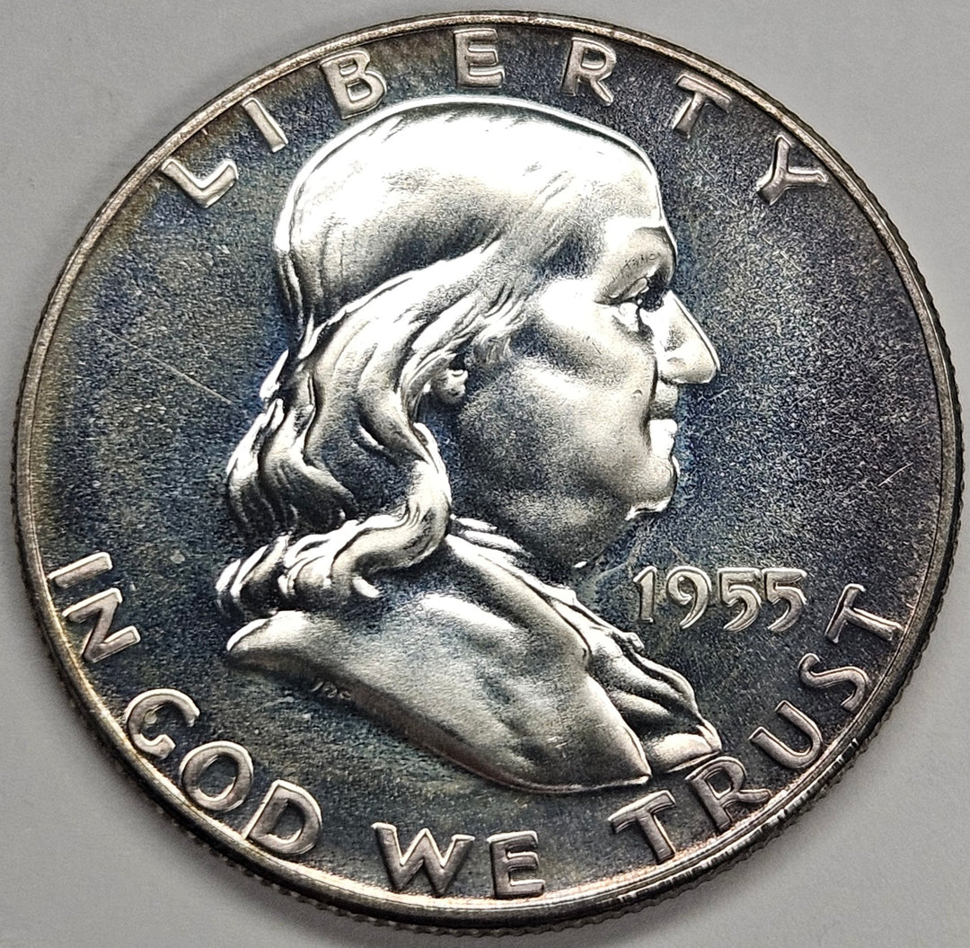 1955 Franklin Half Gem Brilliant Proof – Mount Vernon Coin