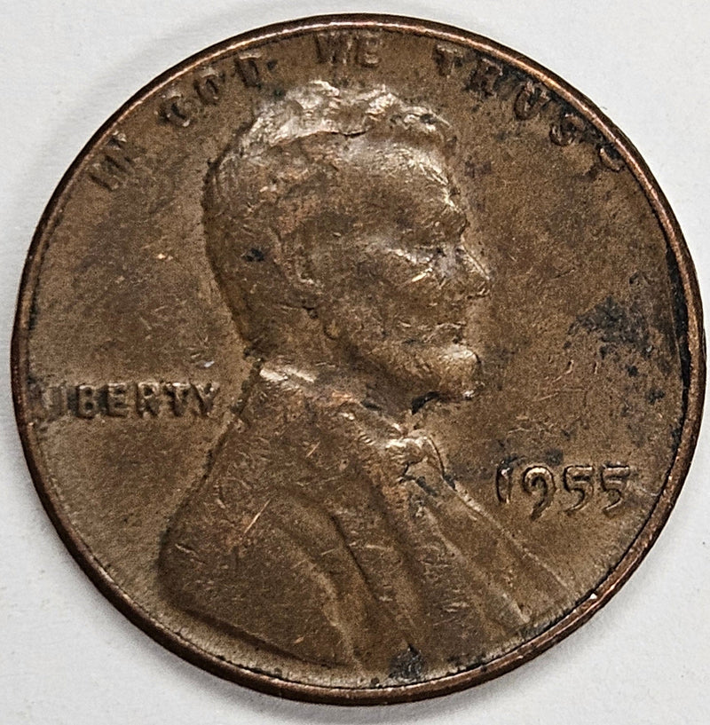 1955 Poor Man Lincoln Cent . . . . Choice About Uncirculated