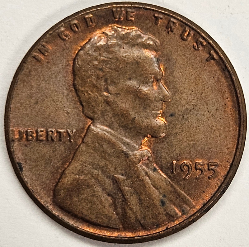 1955 Poor Man Lincoln Cent . . . . Choice Uncirculated Red/Brown