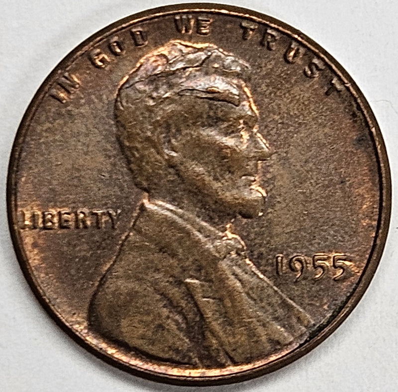 1955 Poor Man Lincoln Cent . . . . Choice BU Red/Brown