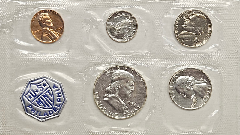 1957 Proof Set . . . . Gem Brilliant Proof