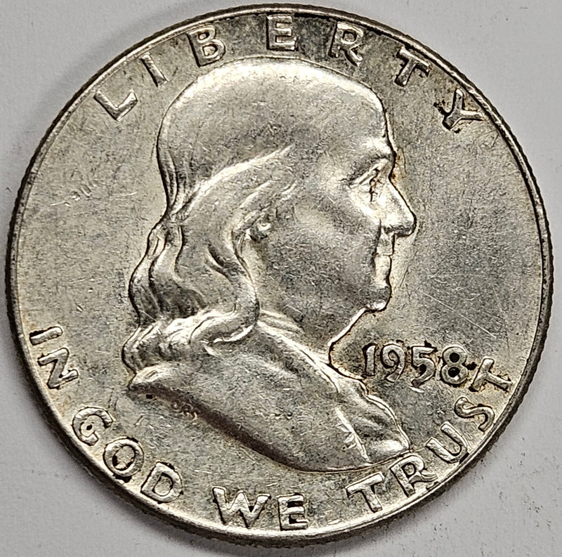 1958 Franklin Half Very Good