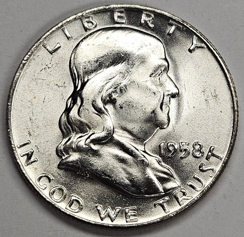 1958-D Franklin Half . . . . Brilliant Uncirculated