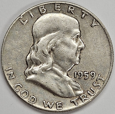 1959 Franklin Half Very Good