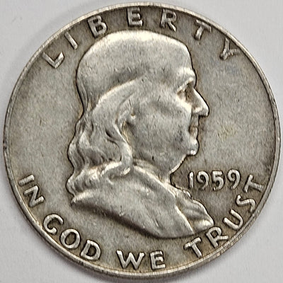 1959-D Franklin Half Very Good