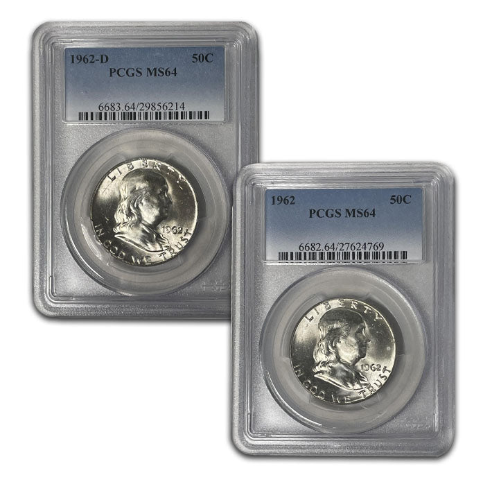 1962-D Franklin Silver Half Dollar Brilliant Uncirculated